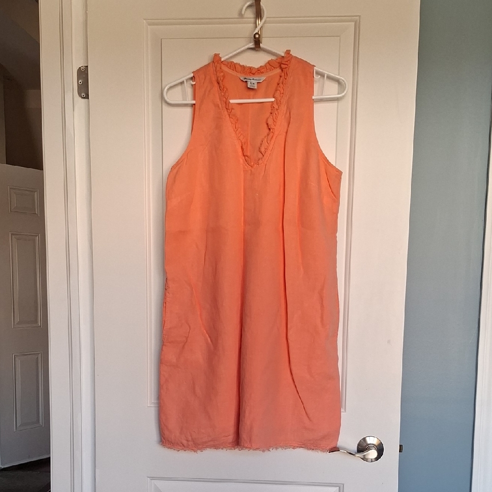 Tommy Bahama Coral Ruffle Trim Top